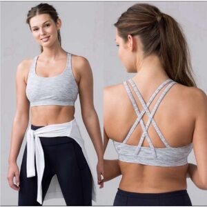 Grey lululemon sports bra